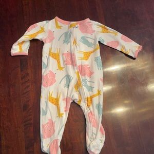 Animal print sleep suit